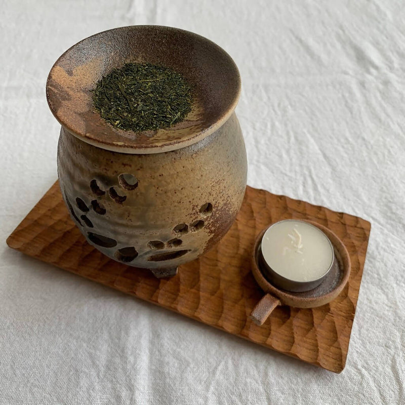 【石川譲】【3点セット】茶香炉_益子焼