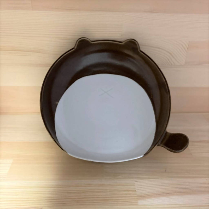 【四本哲男（宗八窯）】ポン太　カレー皿_益子焼