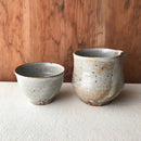 【あを】セット　粉引片口とぐい吞み _陶器