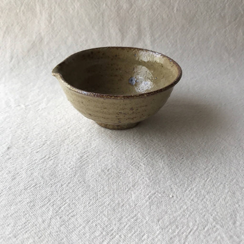 【あを】2個セット 籾灰釉粉引豆片口_陶器