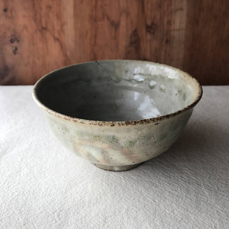 【あを】粉引灰釉碗 b_陶器