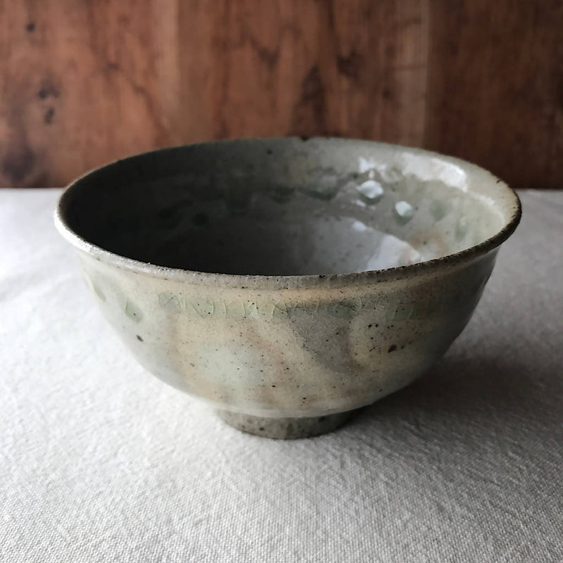 【あを】粉引灰釉碗 a_陶器