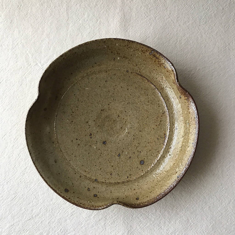 【あを】籾灰釉粉引輪花向付け_陶器