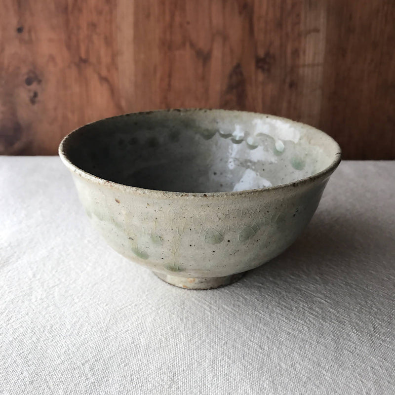 【あを】粉引灰釉碗 b_陶器