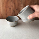 【あを】セット　粉引片口とぐい吞み _陶器