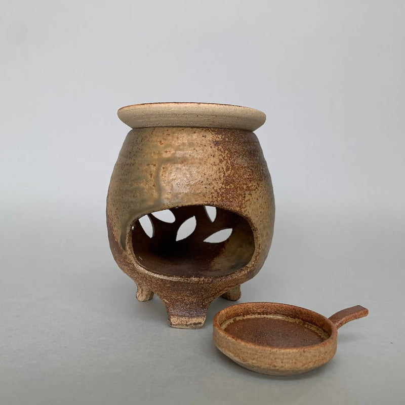 【石川譲】【3点セット】茶香炉_益子焼