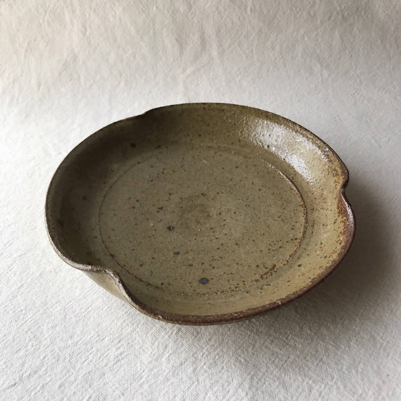 【あを】籾灰釉粉引輪花向付け_陶器