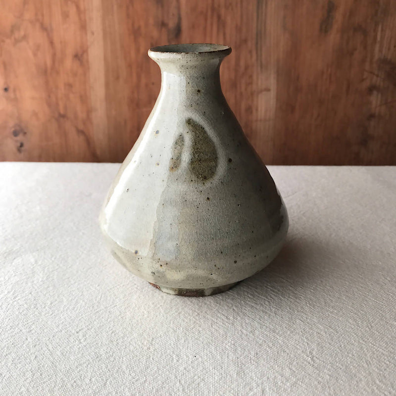 【あを】粉引一輪挿し 中_陶器