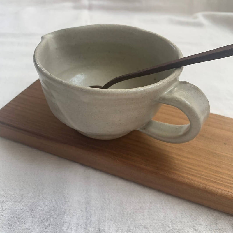 【石川譲】納豆鉢（灰釉）_益子焼