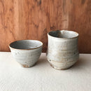 【あを】セット　粉引片口とぐい吞み _陶器