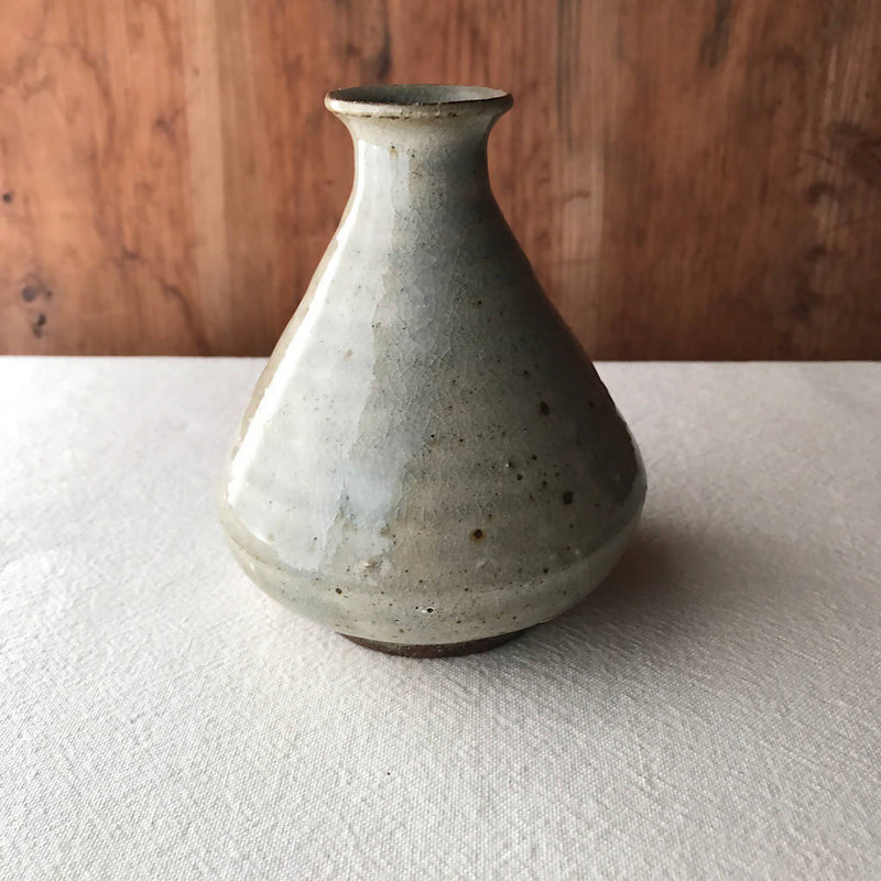 【あを】粉引一輪挿し 中_陶器